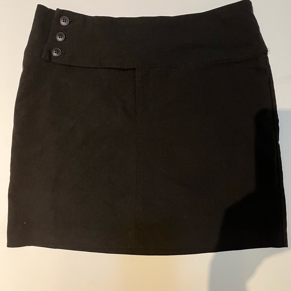 Black mini skirt